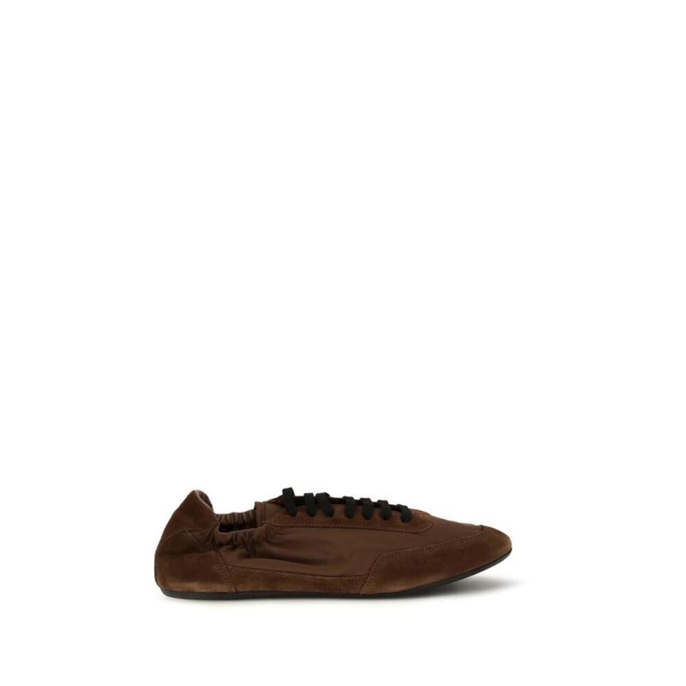Prada Brown Rubber Athletic Men's Sneakers